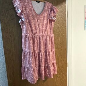 Pink Polka Dot Kids Dress
